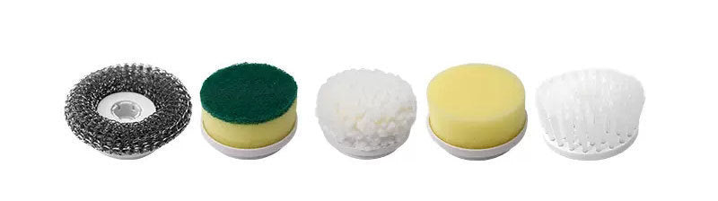 【本日終了！NO.1位 獲得】電動クリーニングブラシ 5点セット — 力いらずで家中ピカピカ